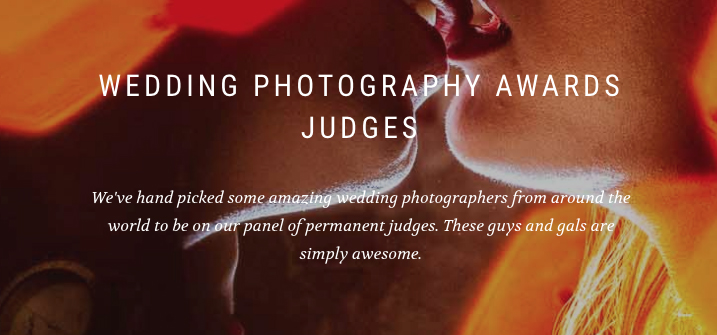 Judge for the Wedding Photography Excellence Awards Collection 38
